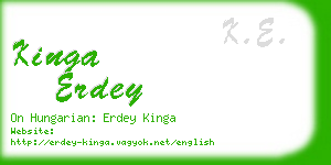 kinga erdey business card